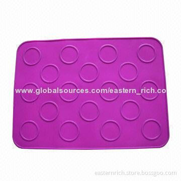 Silicone Macaron Mat, 30.8 x 22.3 x 0.2cm, 18 Holes